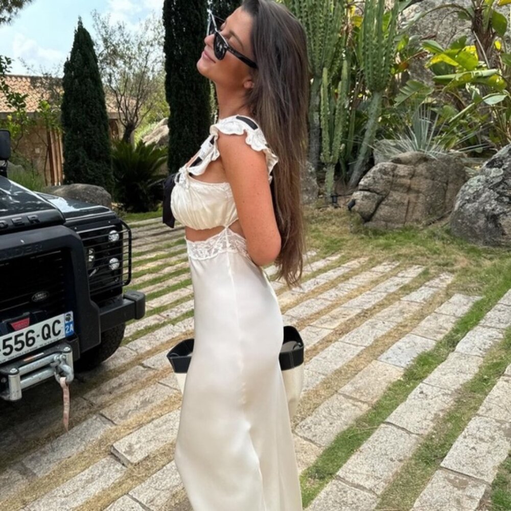ZARA CUT OUT NIGHTDRESS STYLE DRESS
